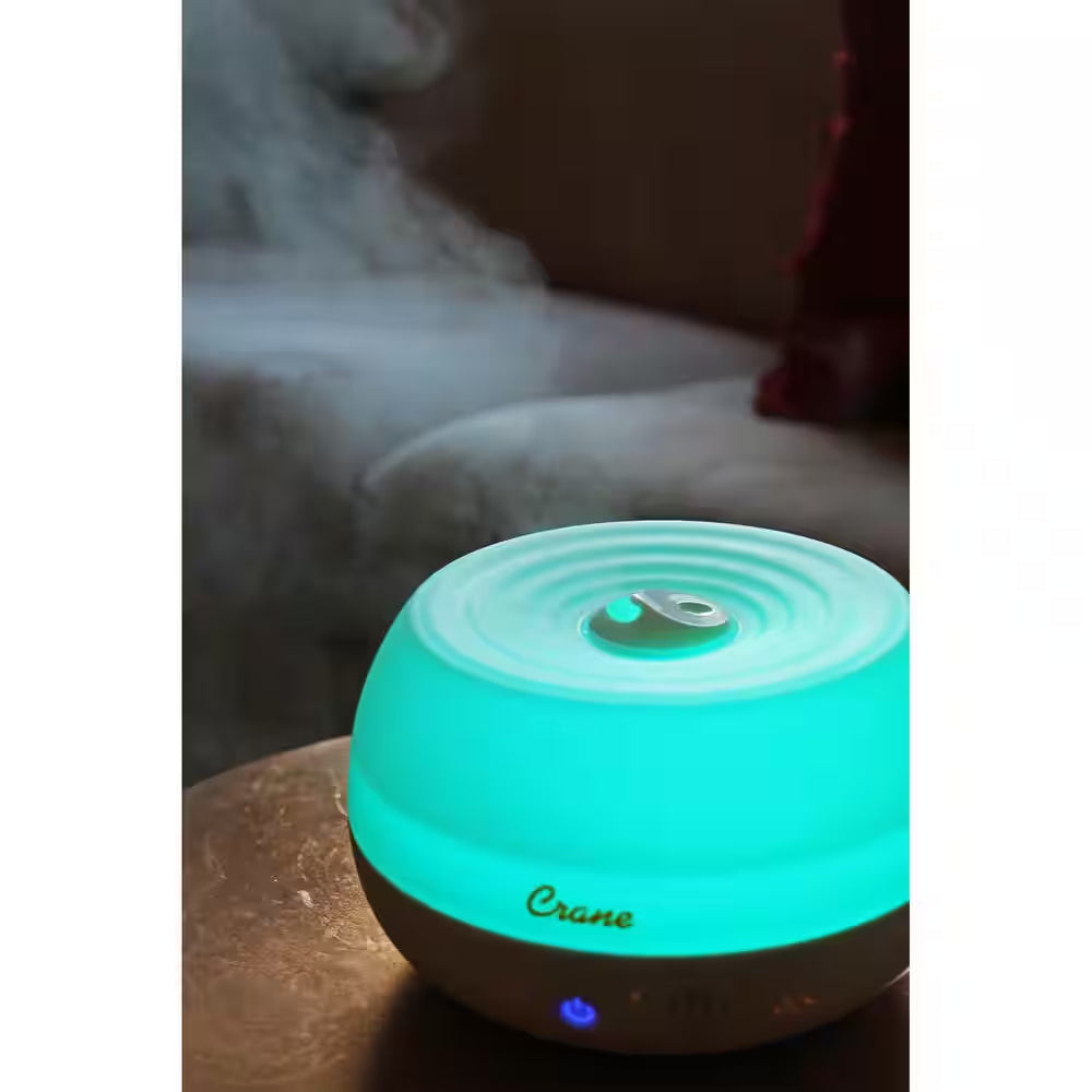 0.2 Gal. 2-In-1 Ultrasonic Cool Mist Humidifer & Aroma Diffuser for Small Rooms up to 160 Sq. Ft.