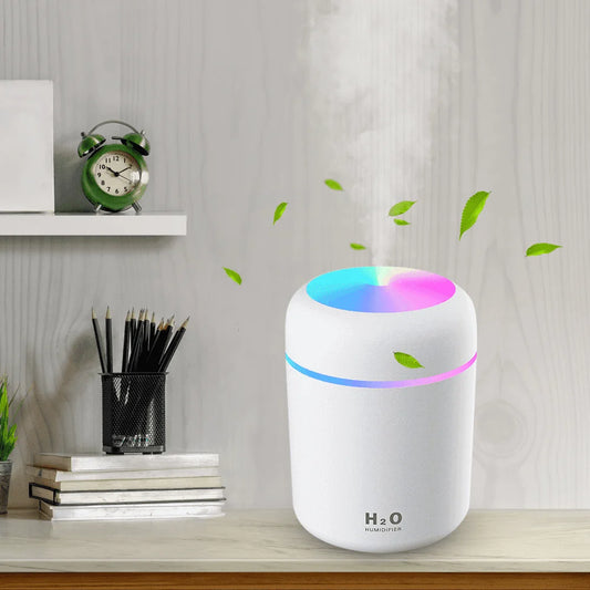 Humidifier for Room Home Small Quiet Ultrasonic Air Portable Humidifiers for Bedroom, White